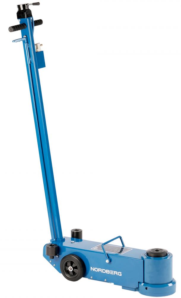 Домкрат пневмогидравлический подкатной двухштоковый, 40/80 т