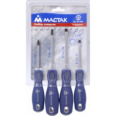 Набор отвёрток, 4 предмета 