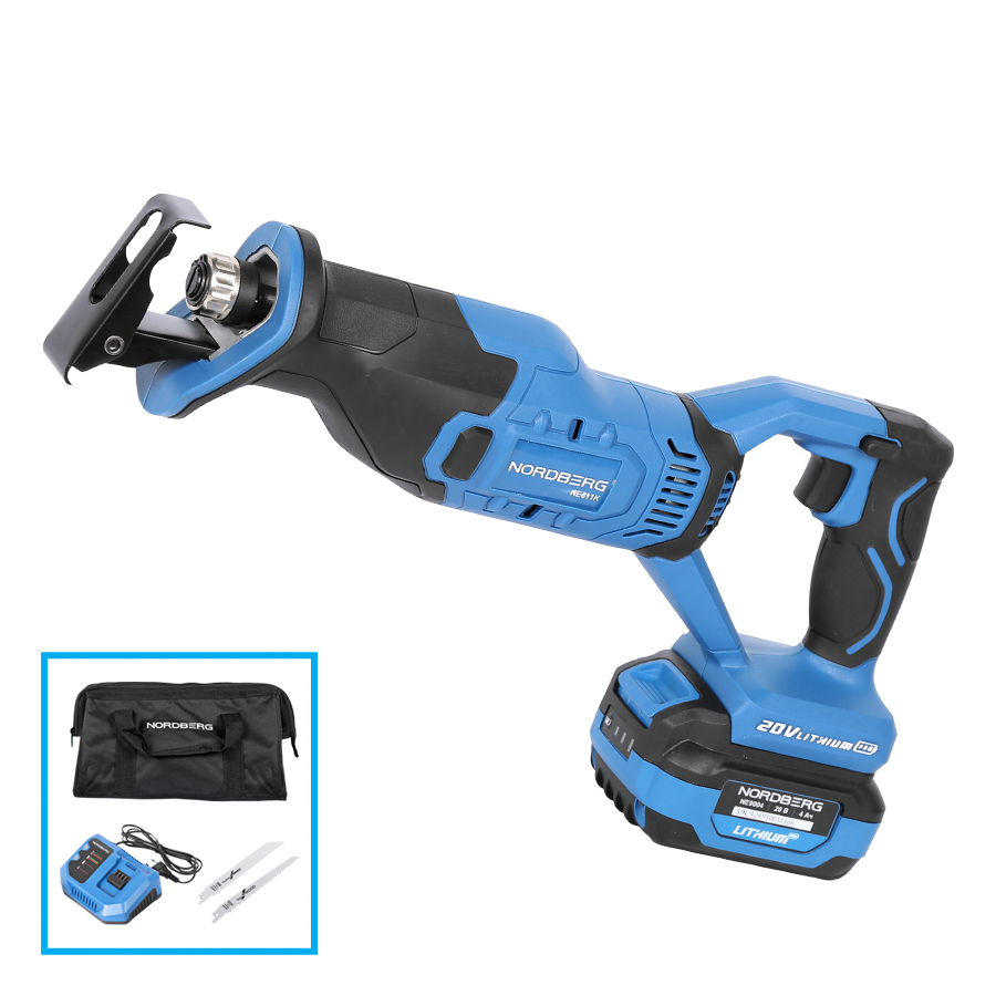 Сабельная пила аккумуляторная, ход 25 мм