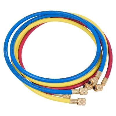 Шланг заправочный для фреона 1/4"SAE х1/4"SAE, 1,5 м