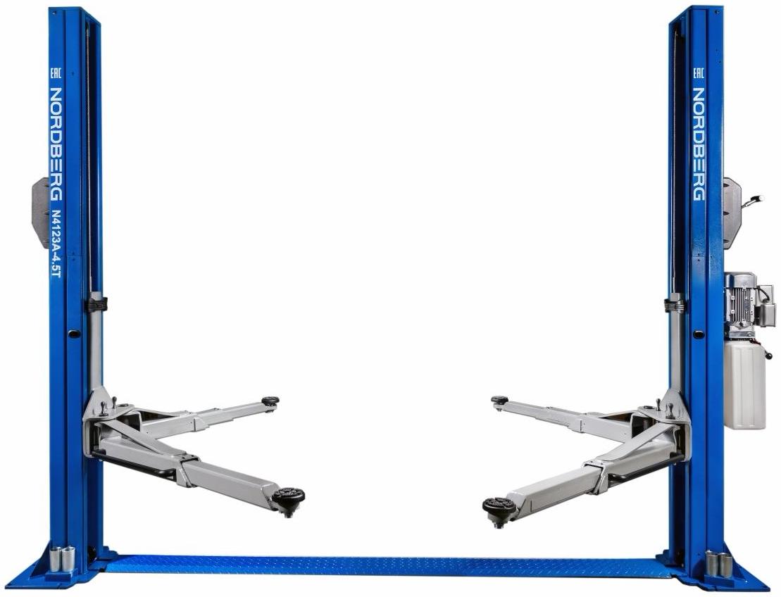 Подъемник двухстоечный электрогидравлический, 4,5 т