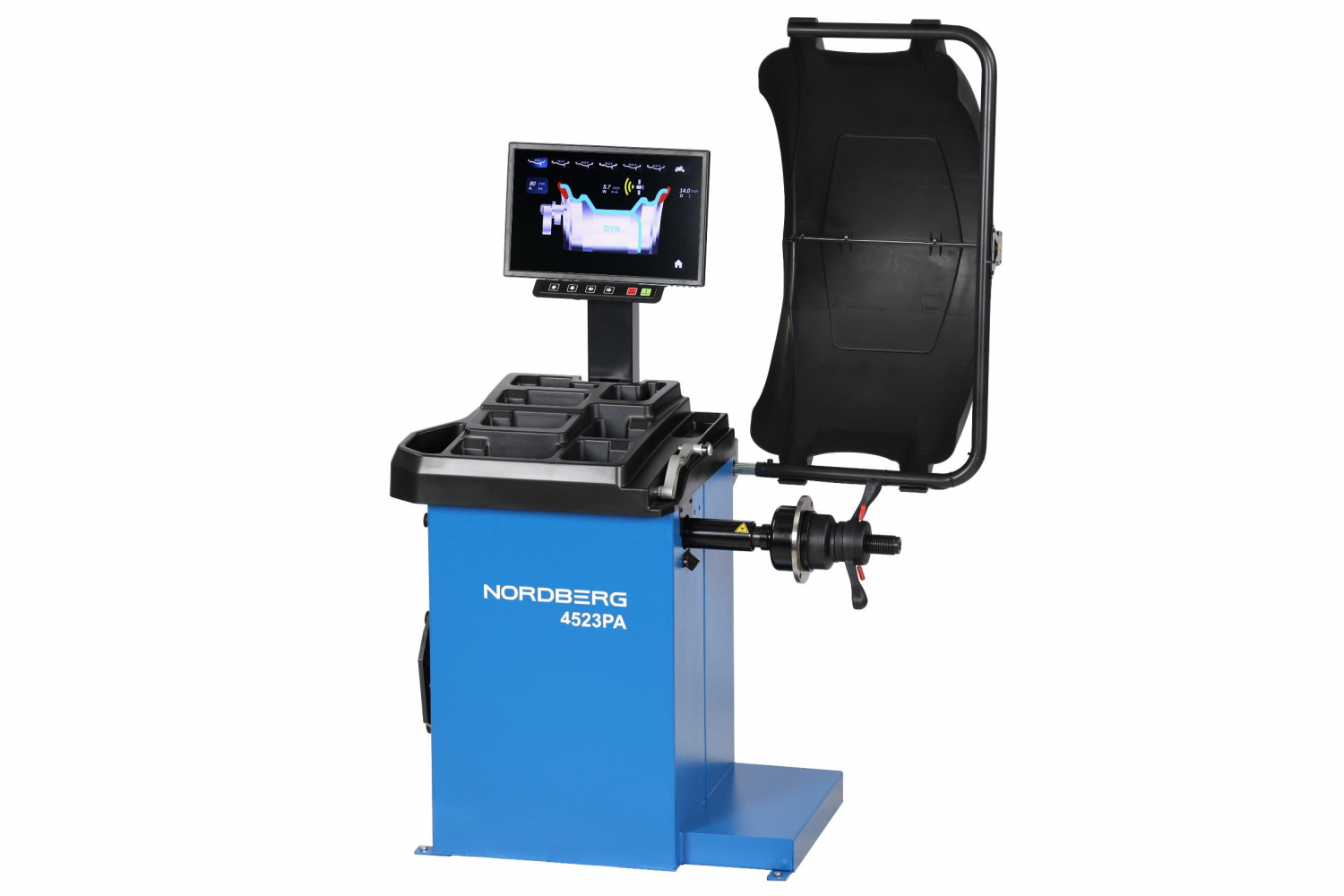 Станок балансировочный автоматический с дисплеем, синий 