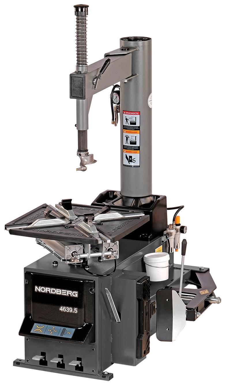 Станок шиномонтажный полуавтомат, двухскоростной, стол с накладками, 380 В, серый