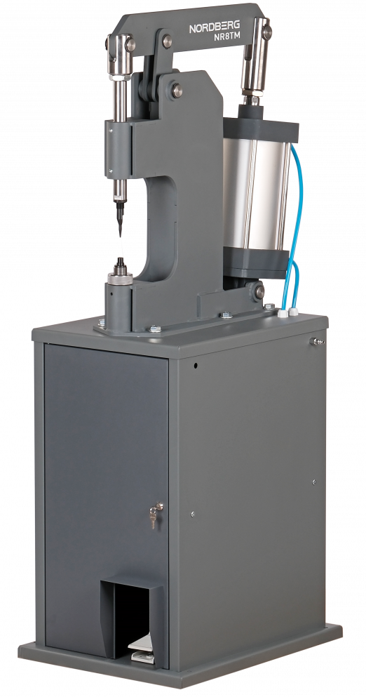 Пневматический станок для заклепки тормозных колодок, цилиндр 160, с тумбой