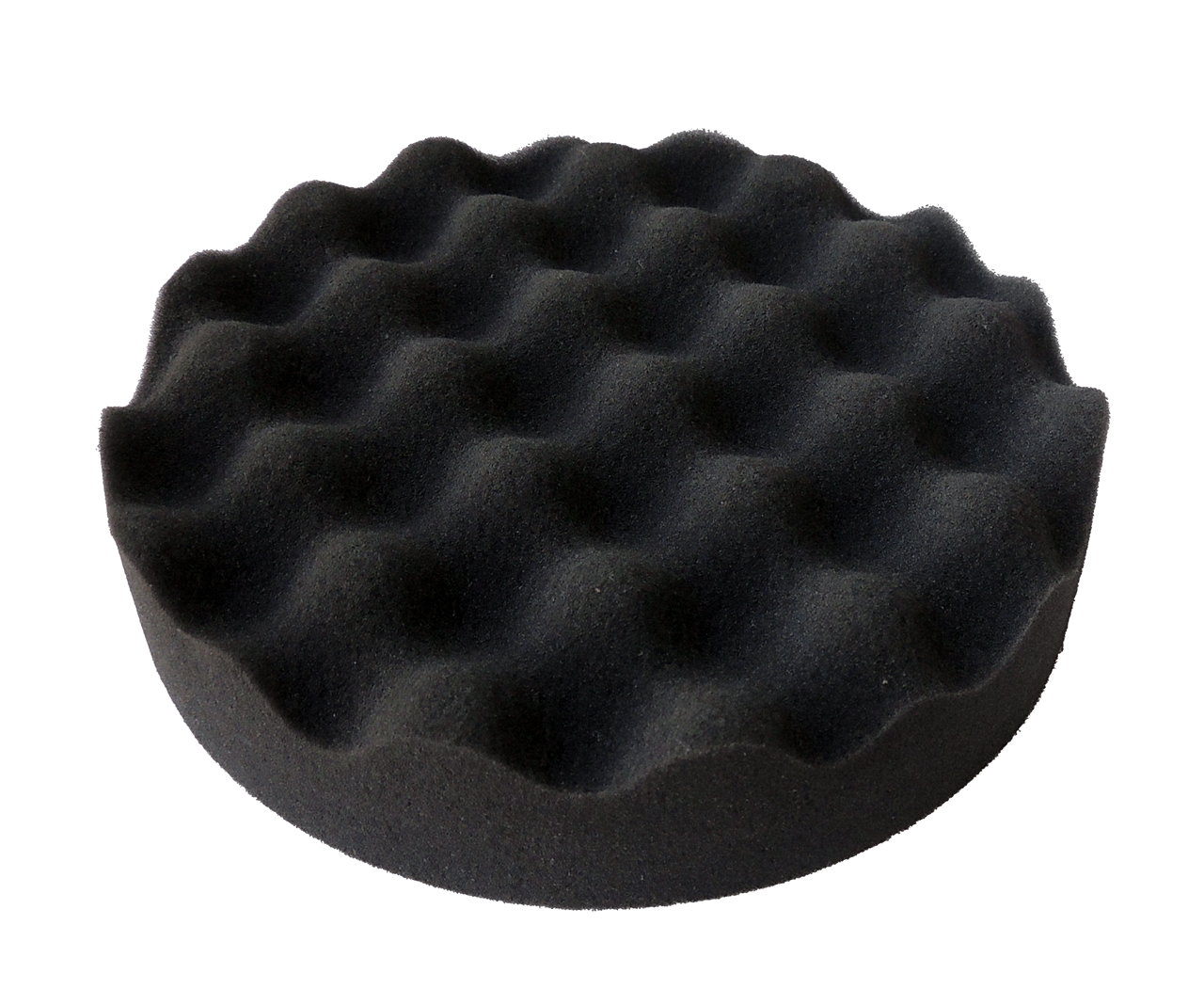 полировальник рифленый черный ультрамягкий 160мм, на липучке