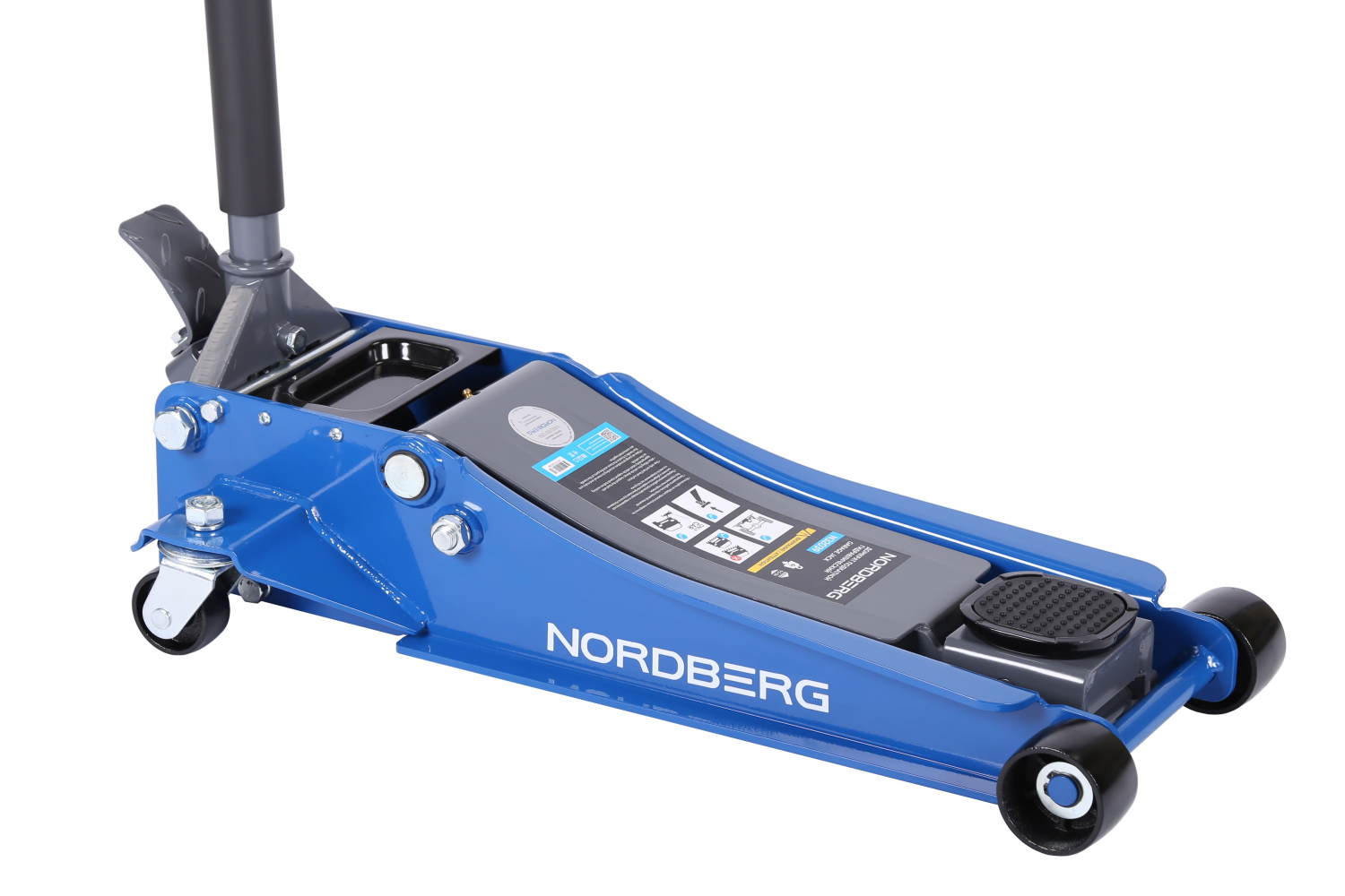 Домкрат подкатной 4 т, низкий подхват, педаль