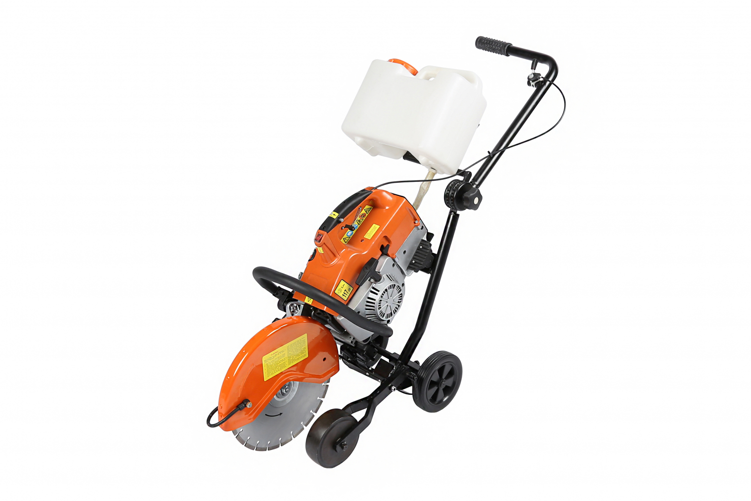 Бензорез в комплекте с тележкой и кейсом