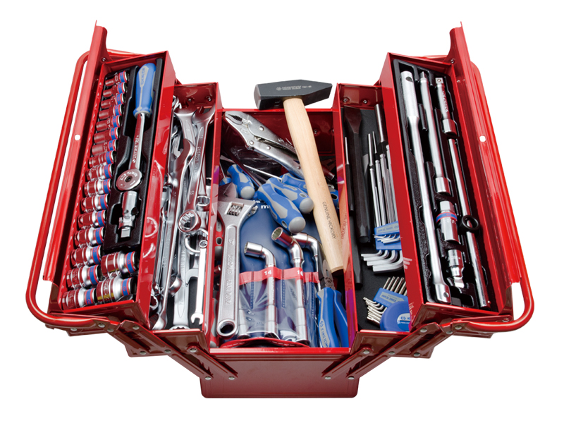 Набор инструментов универсальный,  103 предмета раскладной ящик 
