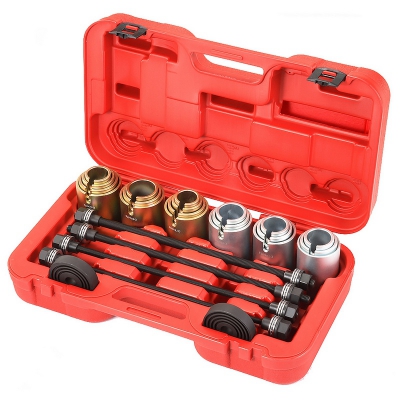 Набор оправок для монтажа и демонтажа сайлентблоков, кейс, 6 предметов 