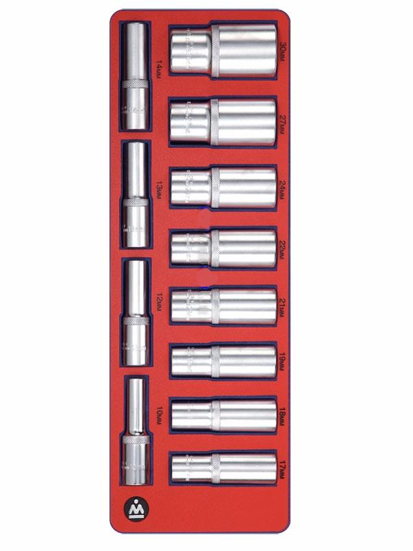 Набор глубоких головок 1/2”, ложемент, 12 предметов 