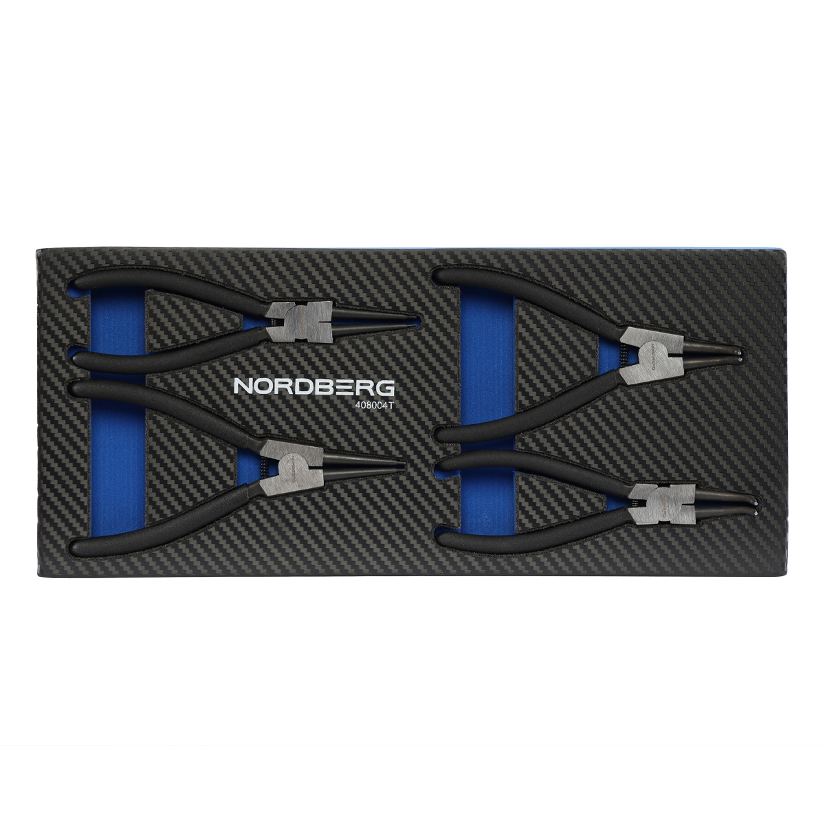 Набор съемников стопорных колец 4 предмета в ложементе для тележки