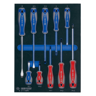KINGTONY ИНСТРУМЕНТ В ЛОЖЕМЕНТЕ ОТВЕРТОК НАБОР, 10 предметов