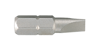 Насадка (бита)  slotted 1/4" L=25мм 7х1.2 мм