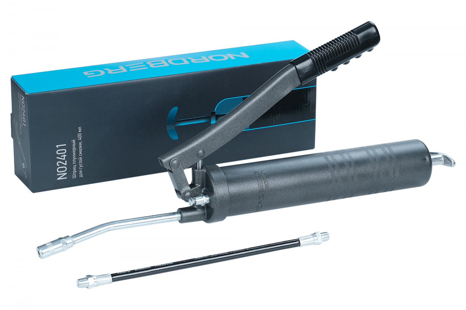 Шприц плунжерный для густой смазки, 400 мл 