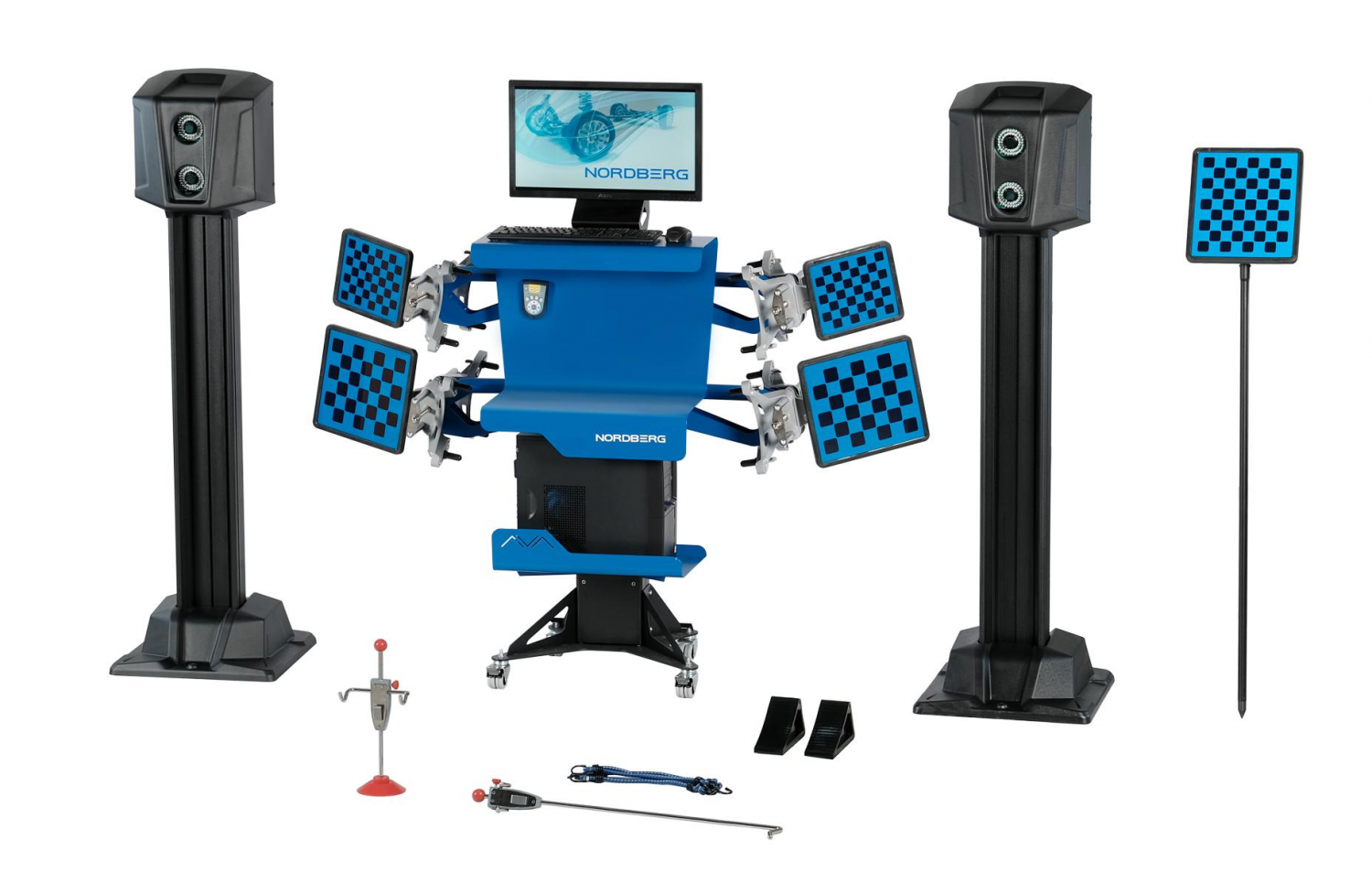 Стенд сход-развал 3D для грузовых авто, синий