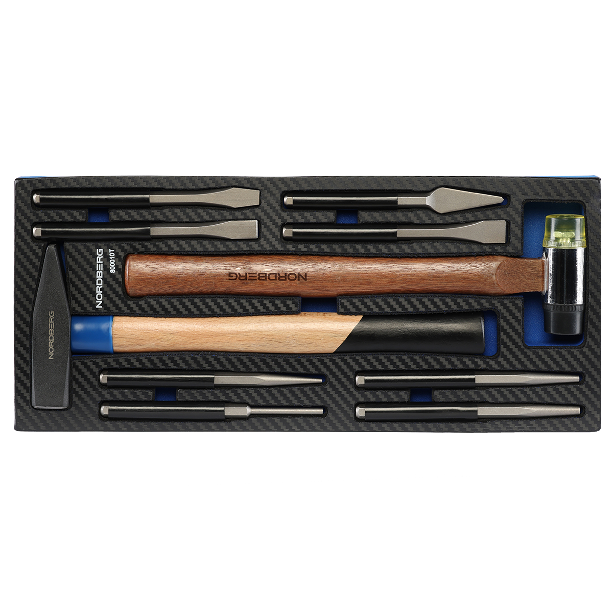 Набор ударного инструмента 10 предметов в ложементе для тележки