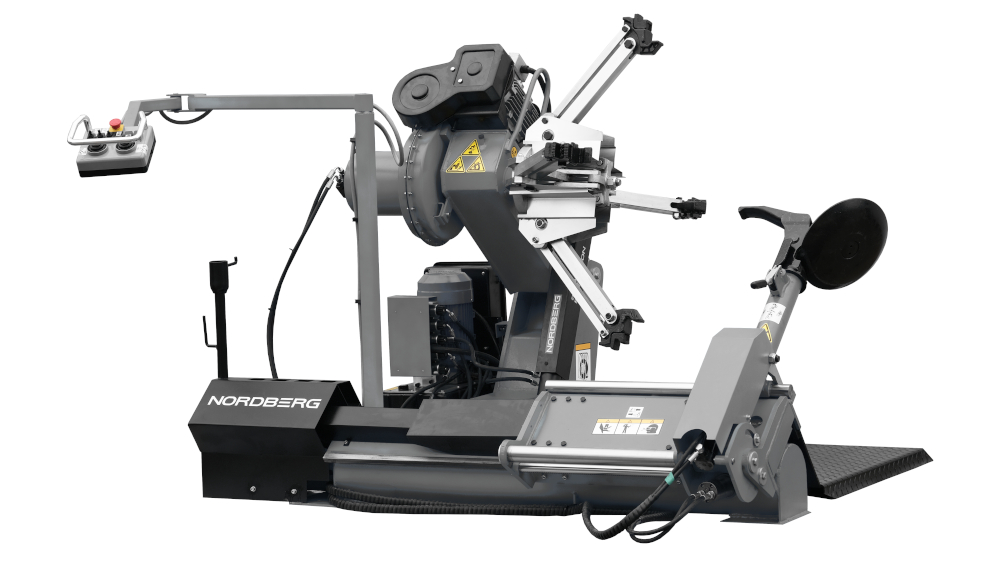 Станок шиномонтажный для грузовых машин, двухскоростной, с пультом на штанге, 380 В, серый