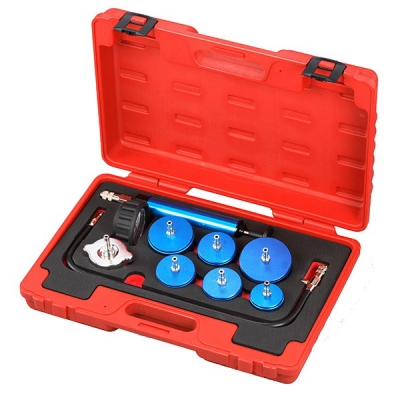 Набор для тестирования герметичности системы охлаждения, кейс, 9 предметов 