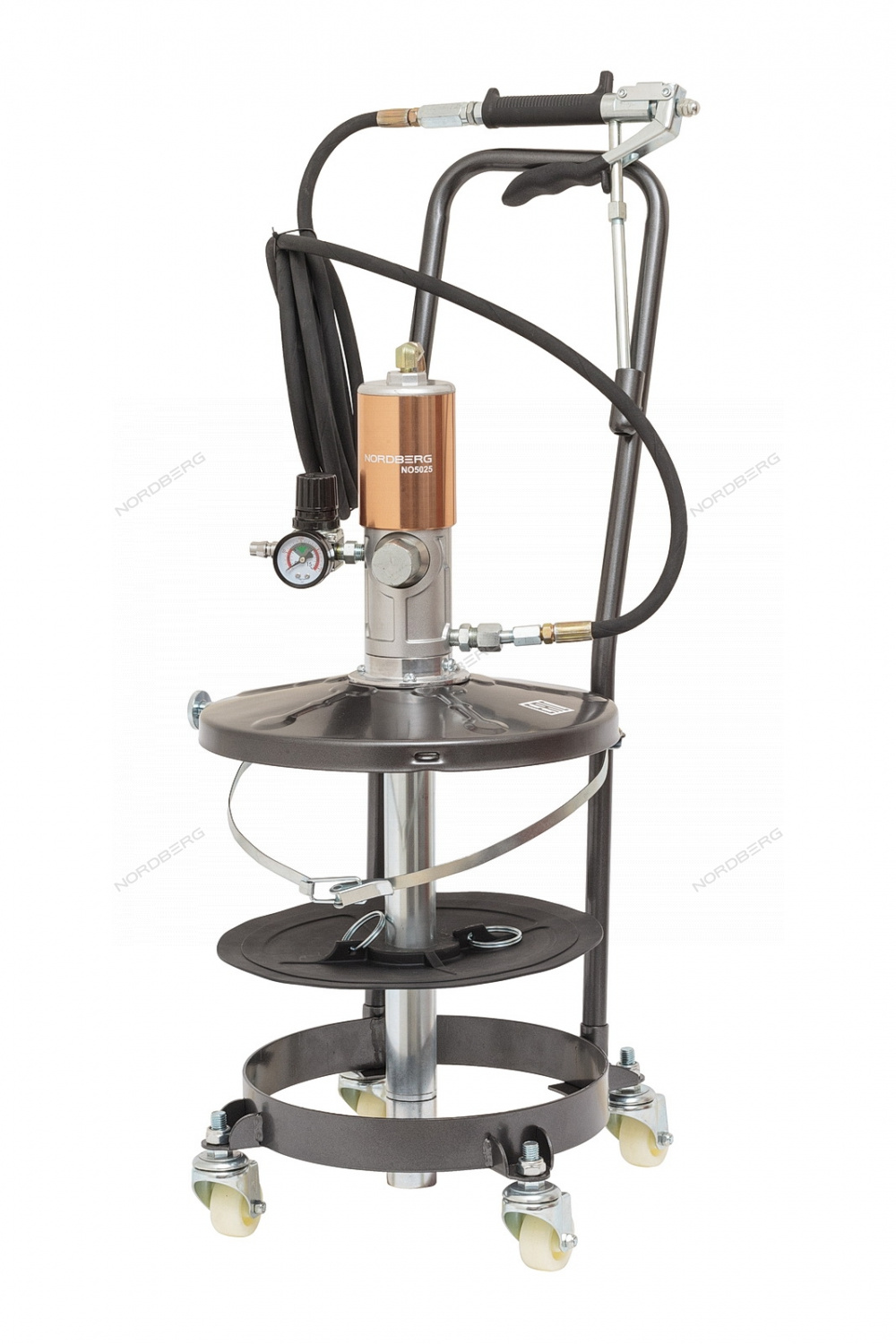 Установка пневматическая для раздачи густой смазки из бочек  20 л 