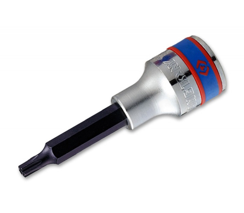 Насадка (бита) торцевая  TORX с отверстием  1/2" L=80мм T40H