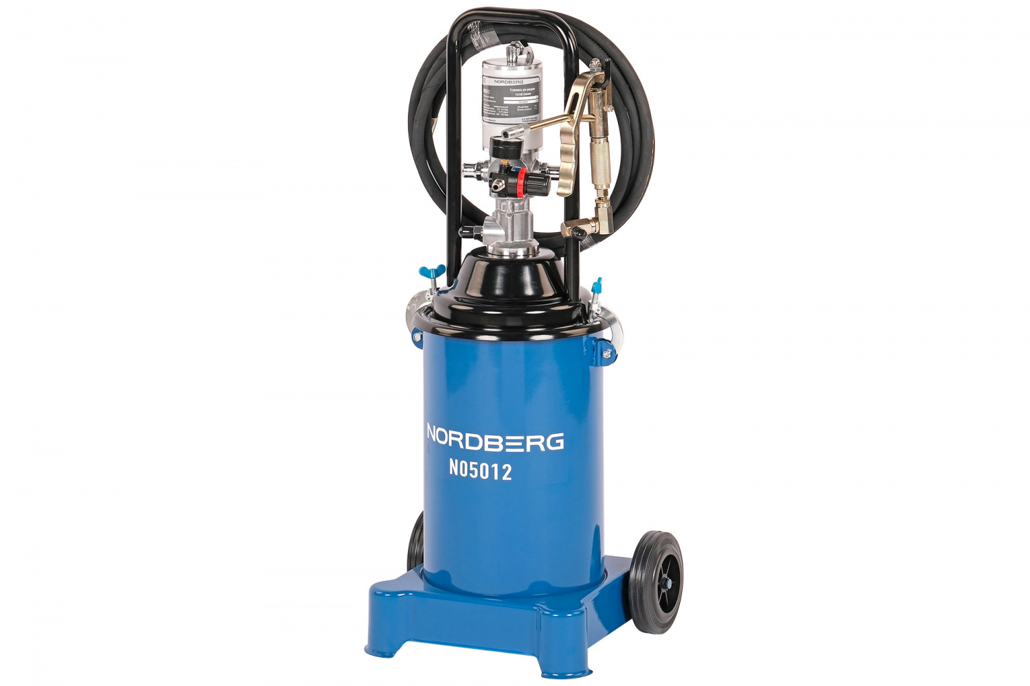 Установка пневматическая для раздачи густой смазки с баком, 12 л