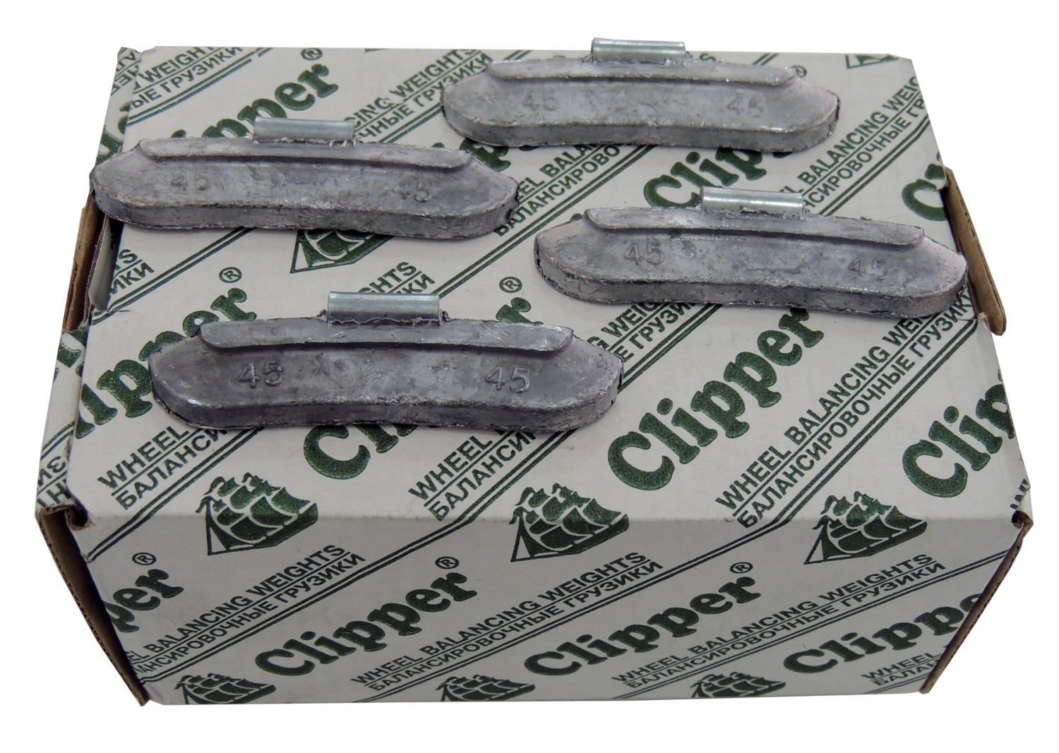 Грузики балансировочные для стальных дисков 45 г, 50 шт.
