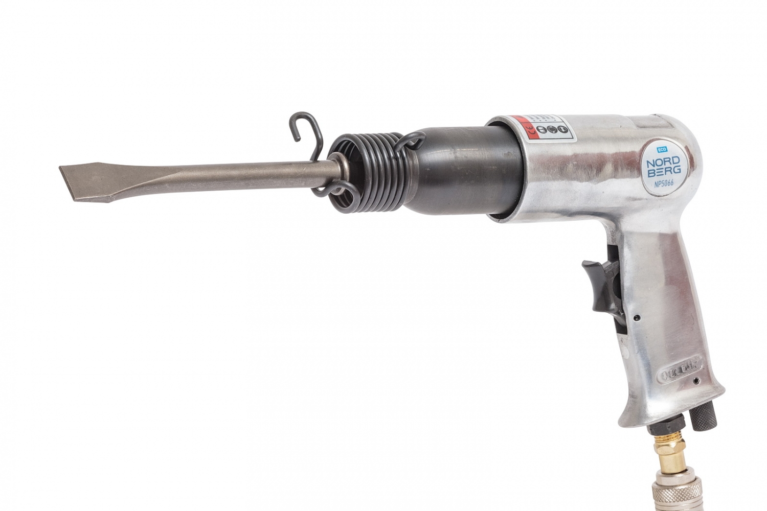 Пневматическое зубило 190 мм с комплектом насадок