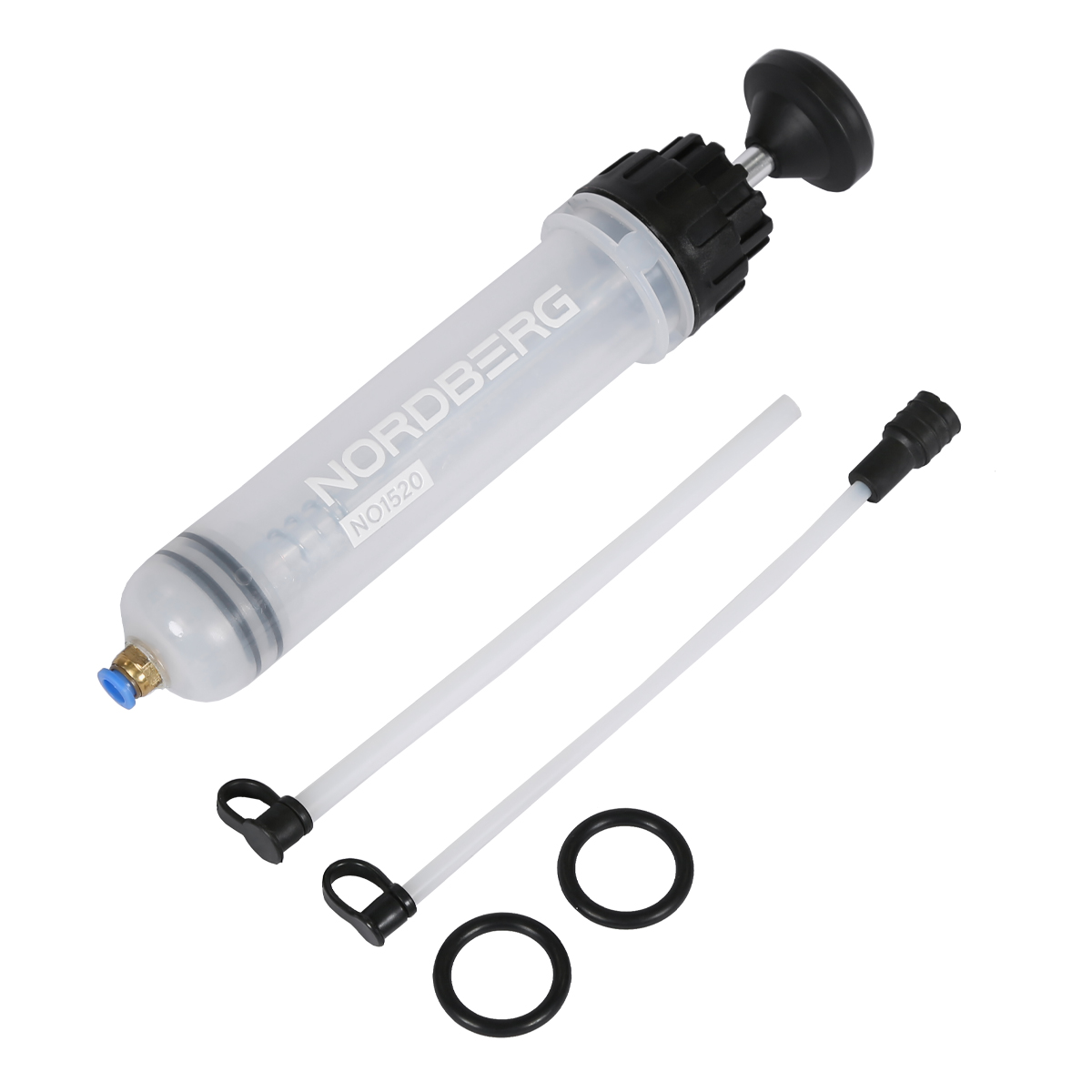 Шприц для заливки масла пластиковый с комплектом насадок, 200 мл