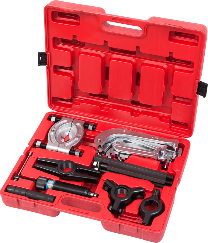 Съёмник подшипников гидравлический, 10 т, 75-100 мм, 17 предметов 