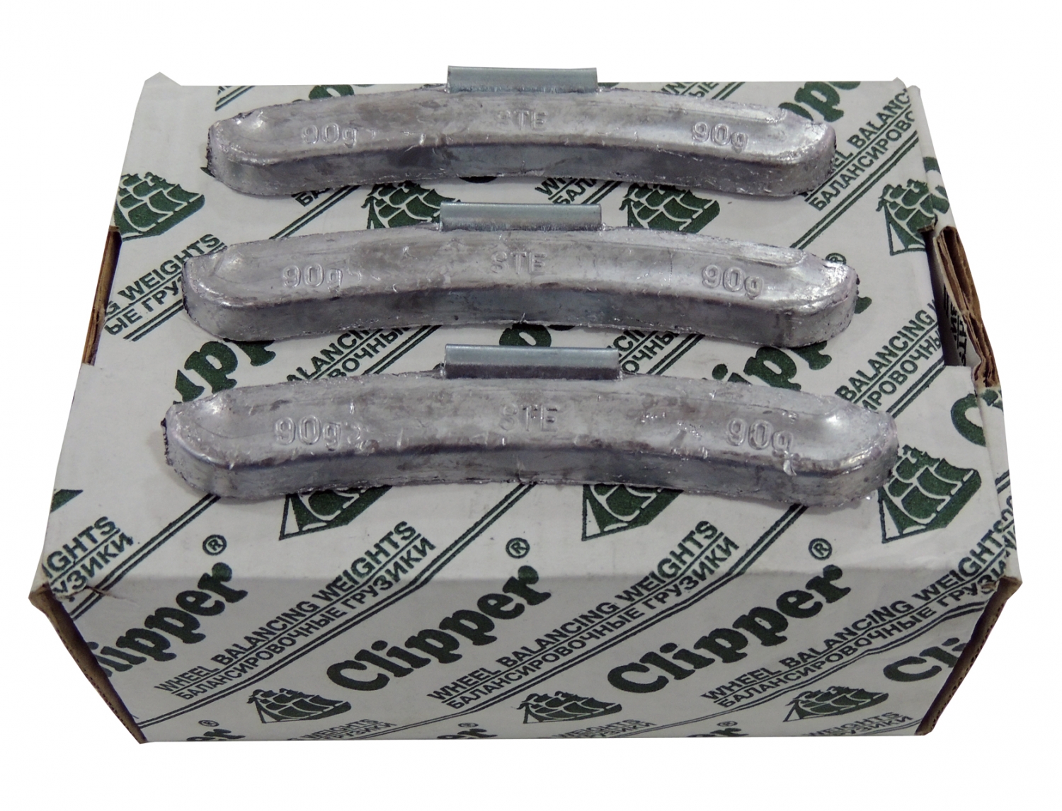 Грузики балансировочные для стальных дисков 90 г, 25 шт.