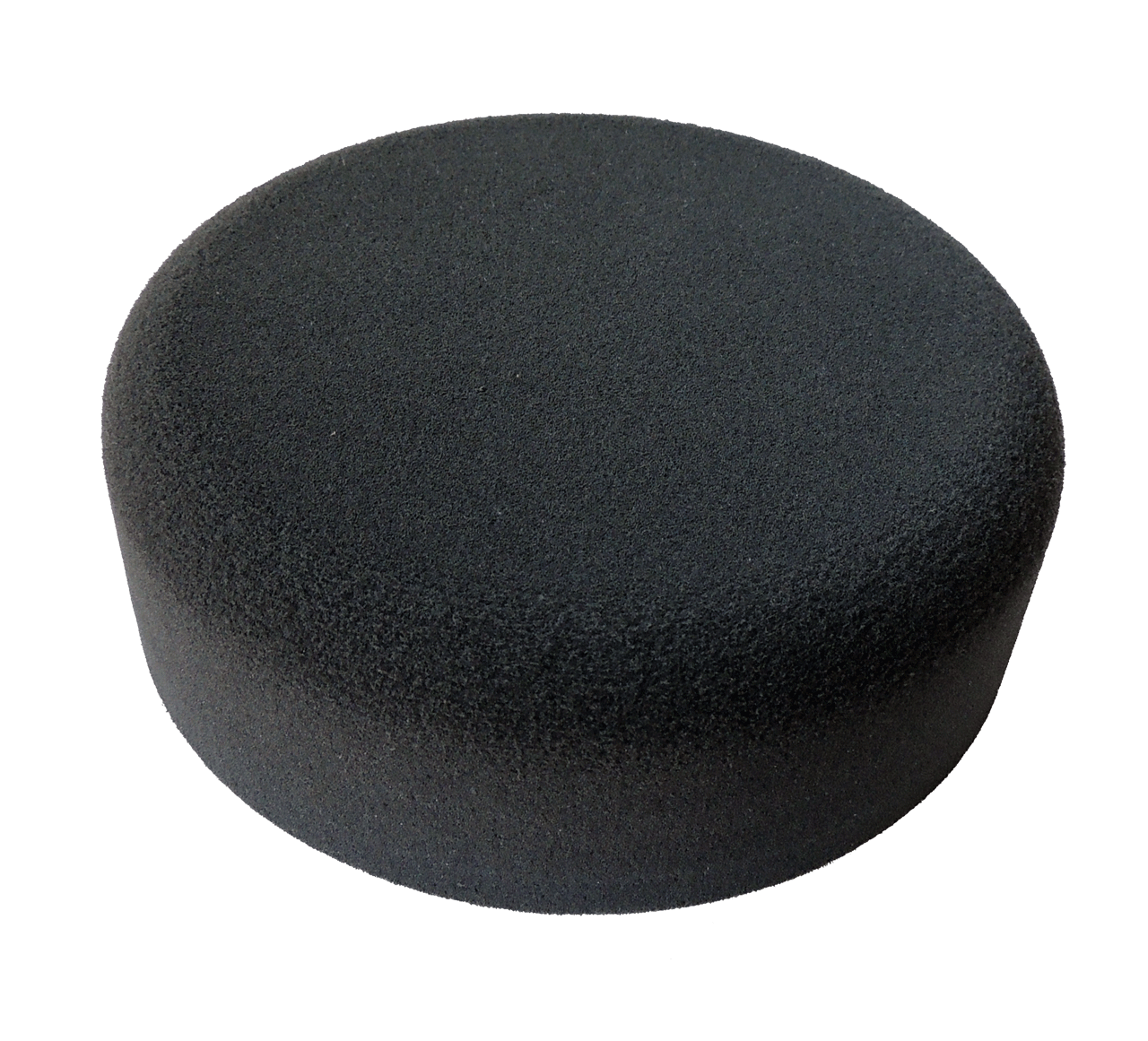 полировальник ультрамягкий черный, круглый край 160х55мм на липучке