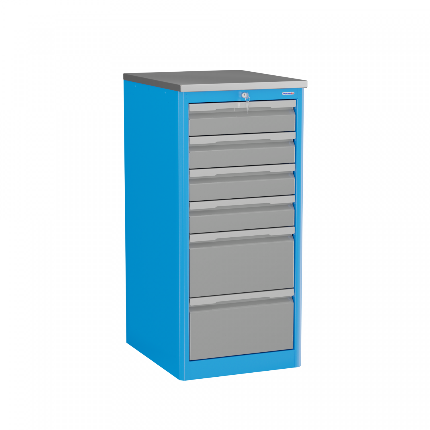 Тумба инструментальная Technic XL6 с оцинкованной накладкой