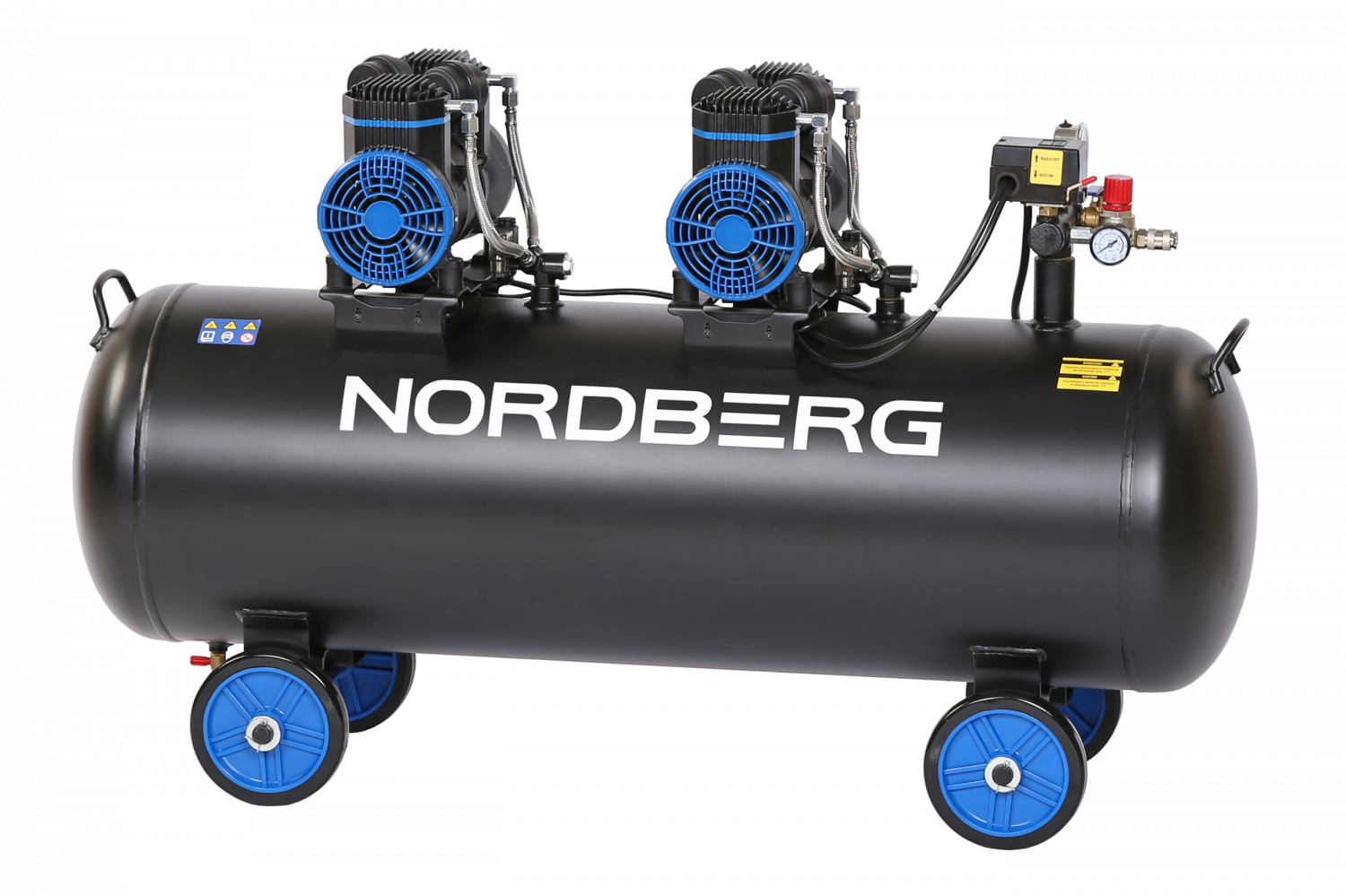 Компрессор безмасляный 220 В, ресивер 135 л, 500 л/мин