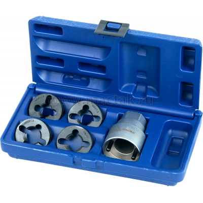 Набор для восстановления резьбы на колёсных шпильках  5 предметов 