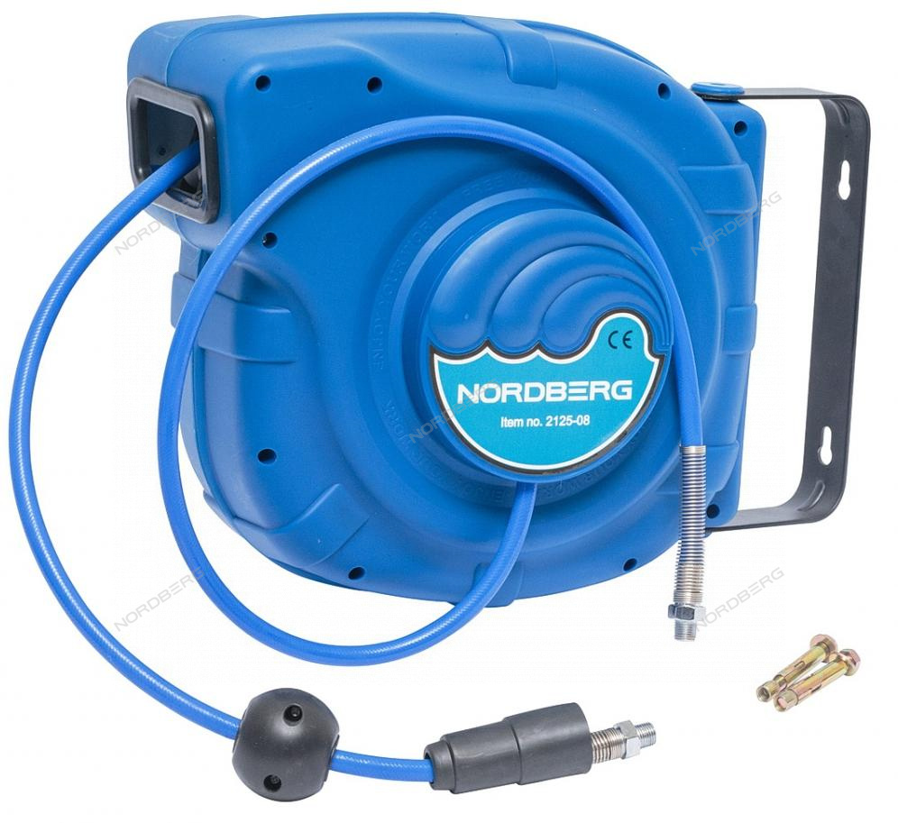 Шланг воздушный на катушке ПУ Ø 8x12 мм, 25+1 м, 26 м