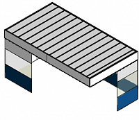 Потолочный пленум с шторками и стенами (кабина)