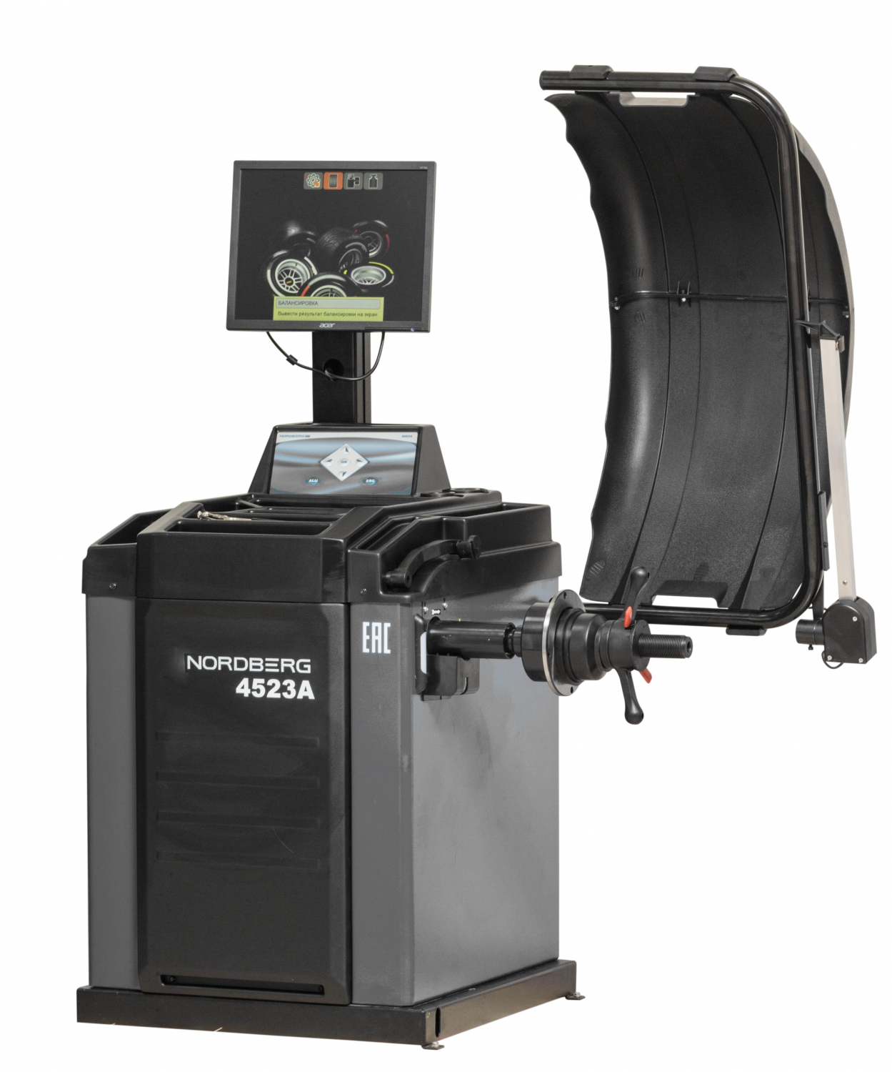 Станок балансировочный автомат с дисплеем, серый