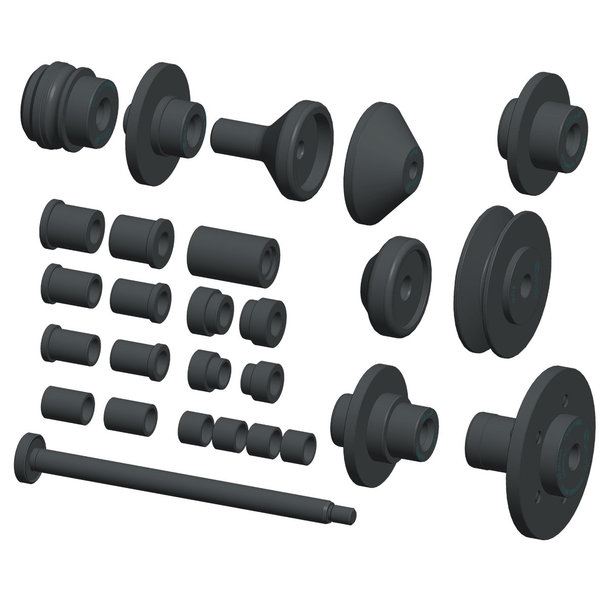 Дополнительный комплект Luxe к адаптеру для балансировки мотоциклетных колес SIVIK Moto