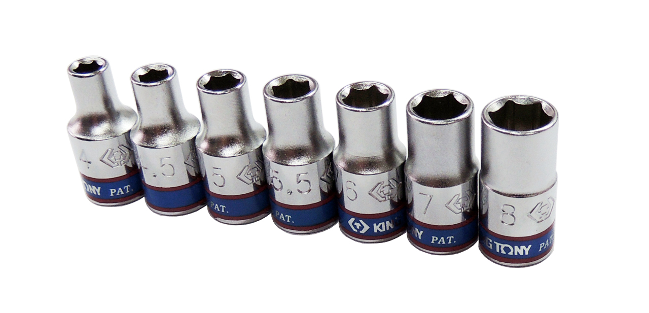 Торцевая головка 1/4" 6гр. 08мм