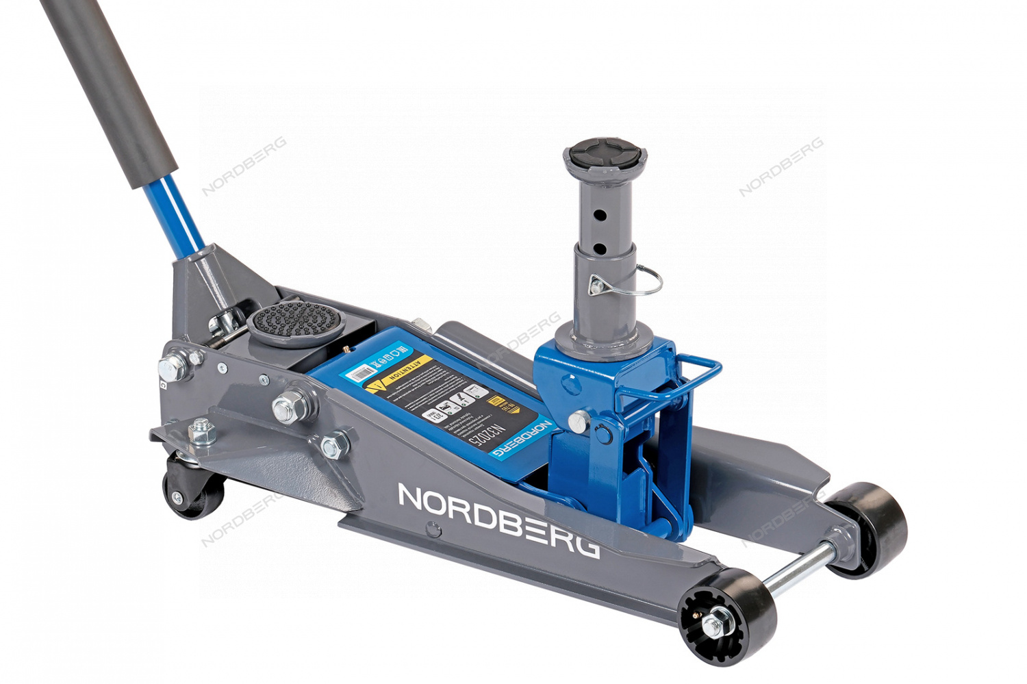 Домкрат подкатной 2 / 3 т с изменяемой высотой подхвата и регулируемой проставкой