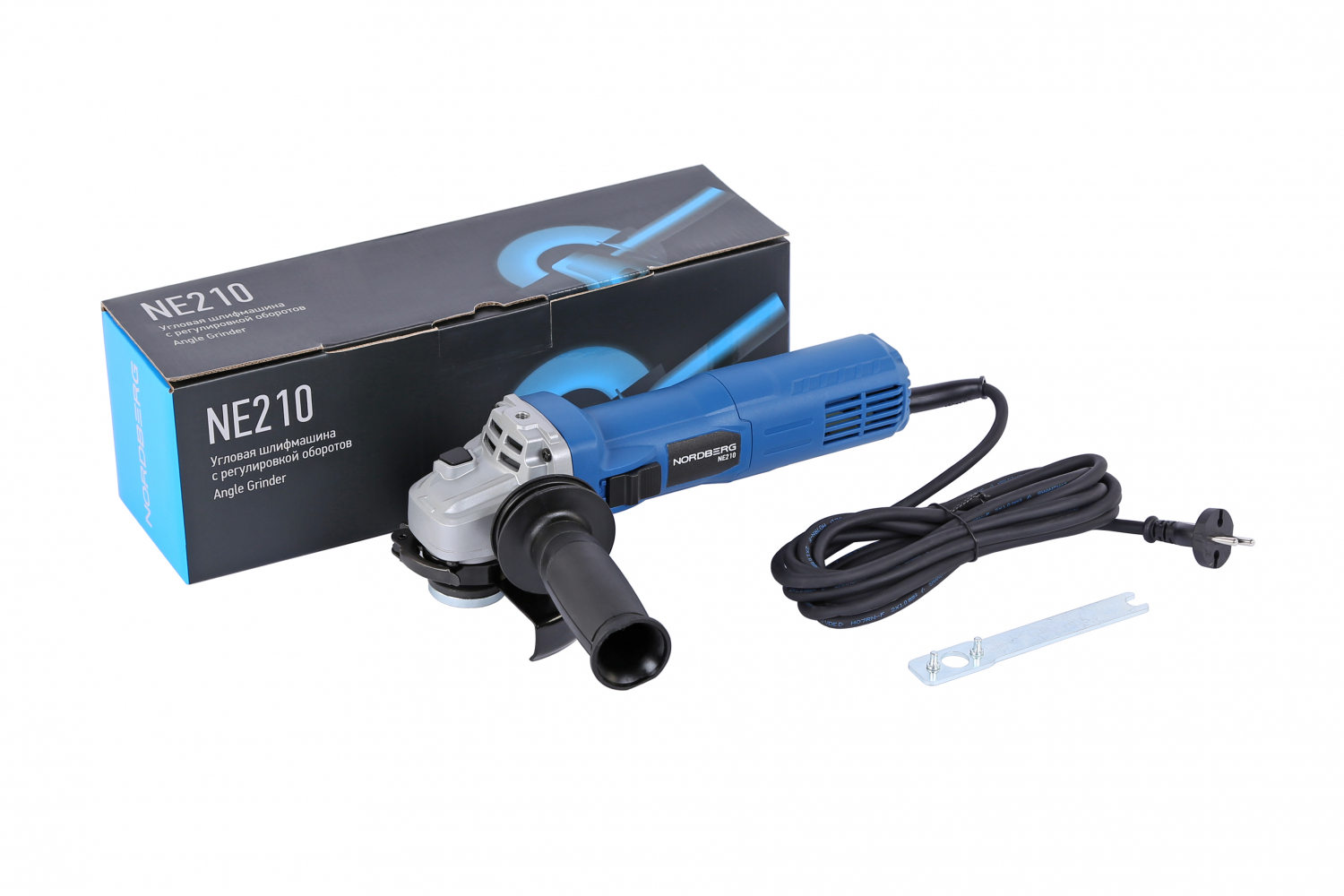 Угловая шлифмашина с регулировкой оборотов, 125 мм, 1020 Вт