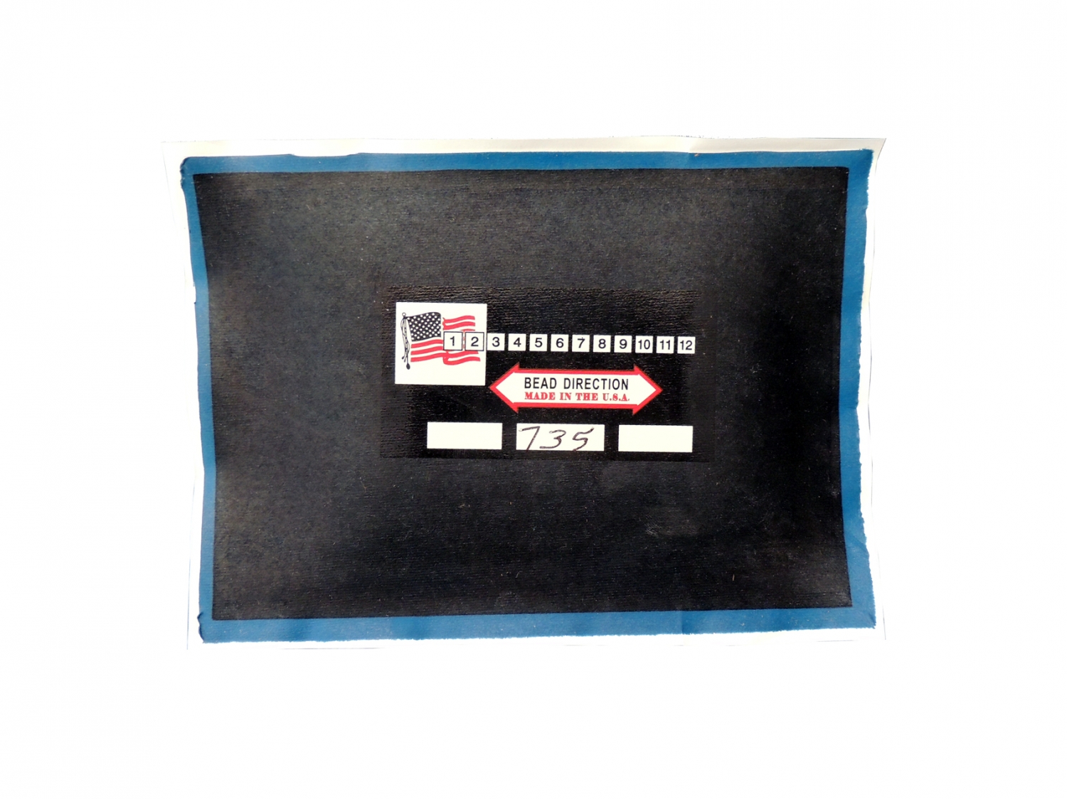 Заплата радиальная 133х185 мм.