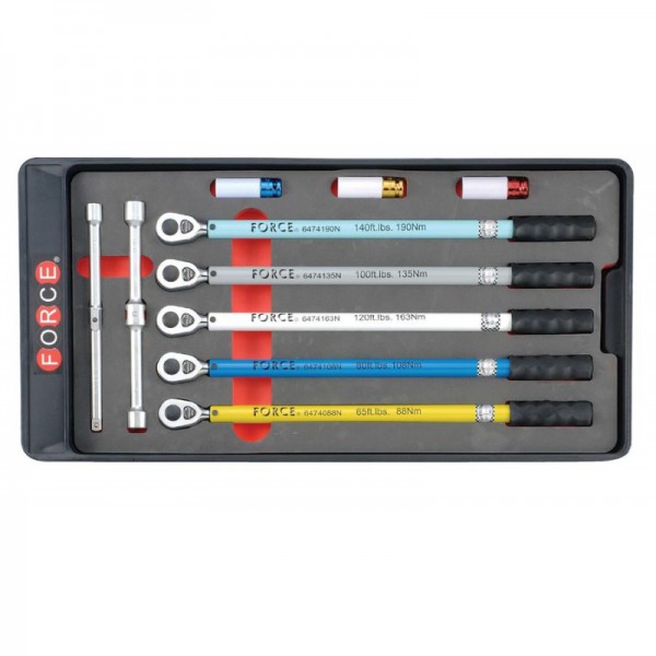 Набор калиброванных динамометрических ключей, головок с защитным покрытием и крестовой ключ