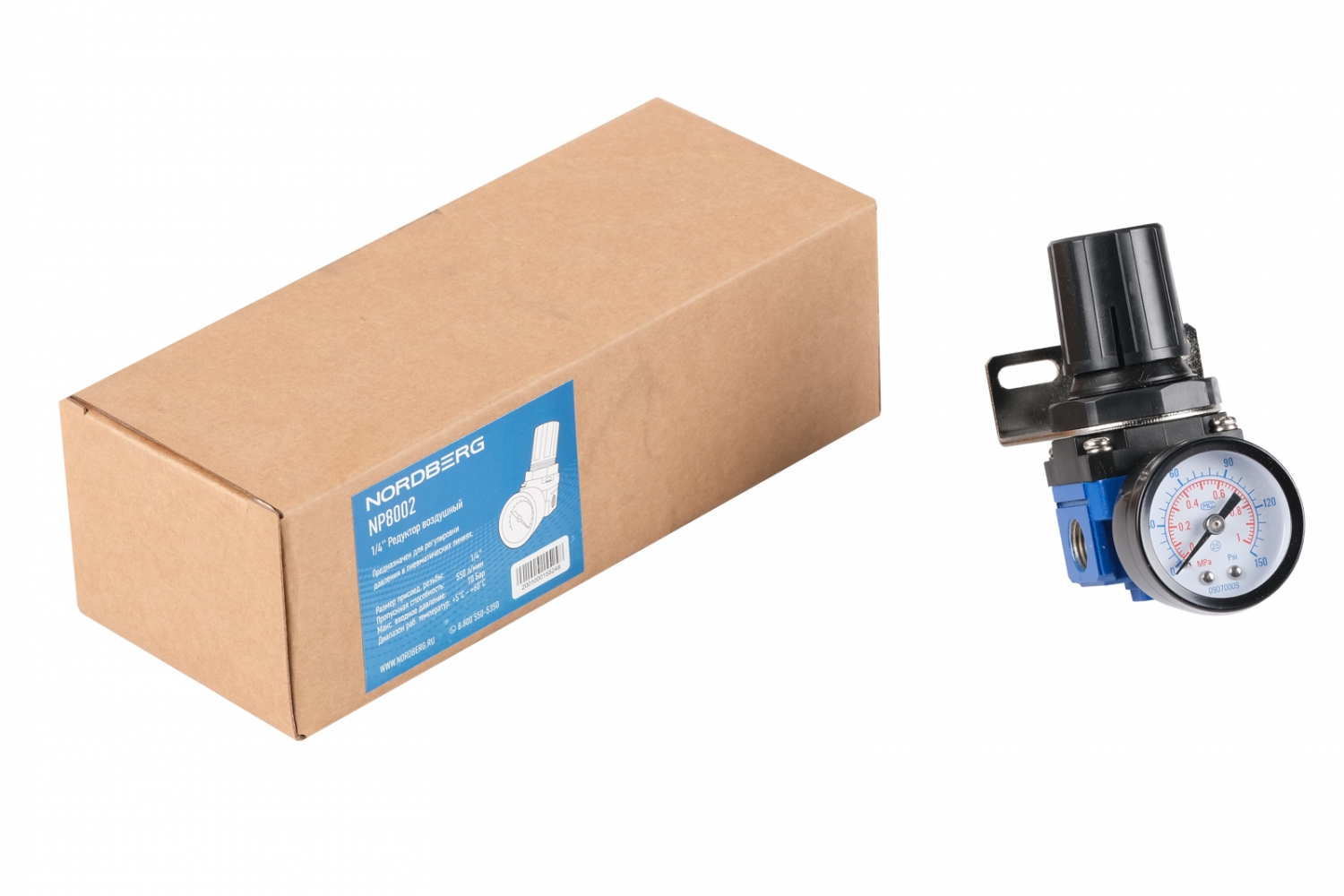 Редуктор воздушный, 1/4", 550 л/мин