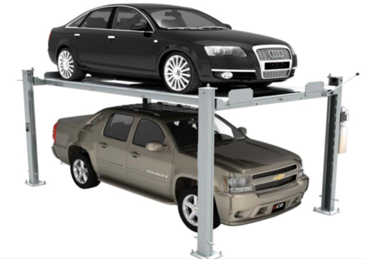 Парковка двухуровневая, четырехстоечная, грузоподъемность  3,6 т