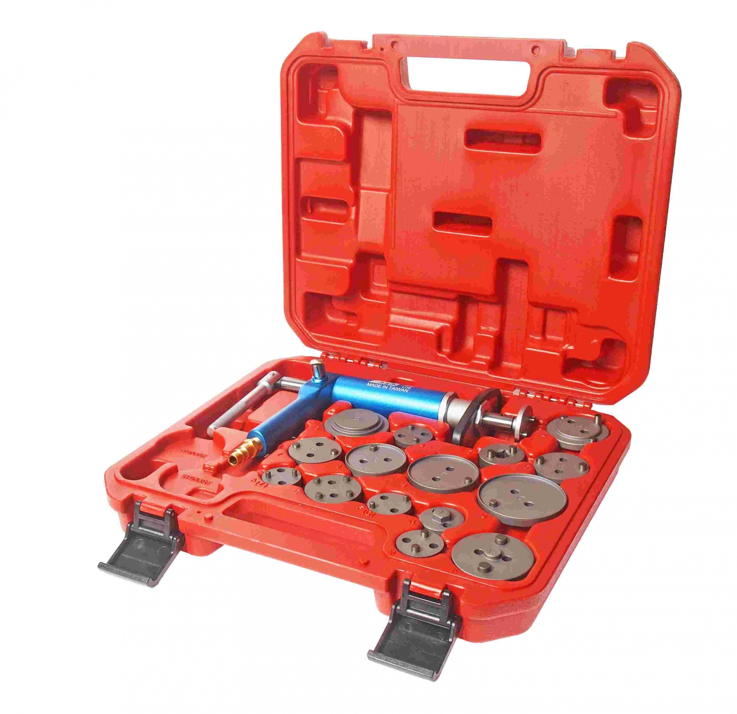 Набор для обслуживания тормозных цилиндров  (пневмопривод+15 адаптеров)