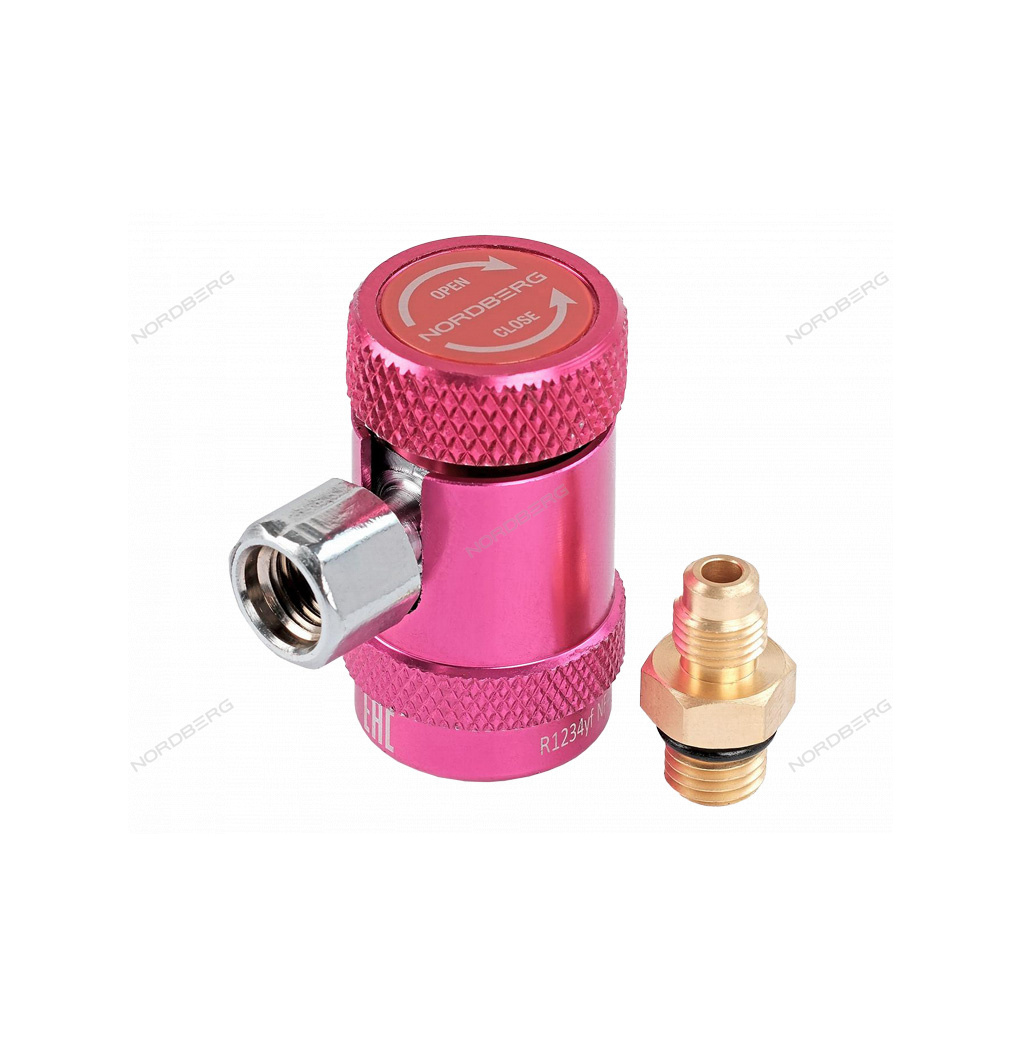 Муфта быстросъемная R1234yf высокое давление, красная