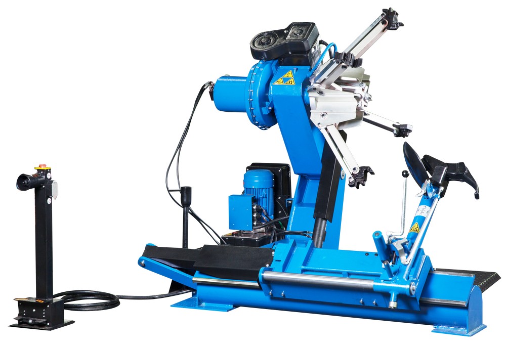Станок шиномонтажный для грузовых машин, односкоростной, 14-42", 380 В, синий