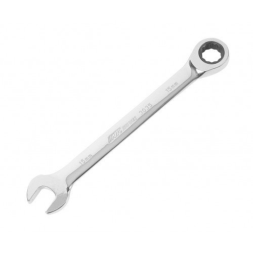 Ключ комбинированный 15х15мм трещоточный  