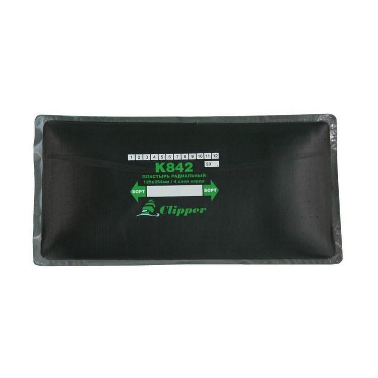 Пластырь кордовый для ремонта радиальных шин 125х254мм/4 слоя корда